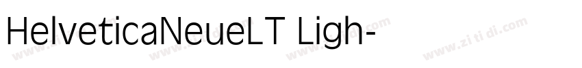 HelveticaNeueLT Ligh字体转换